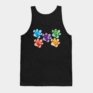 Stay Pawsitive Art (mix color) Tank Top
